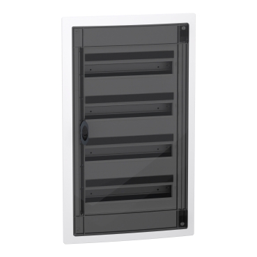 PRISMASET XS Szekrény, füstszínű ajtó, süllyesztett, 4x18 modul, PEN LVSXP418