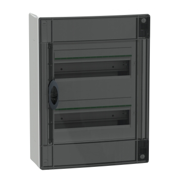 PRISMASET XS Szekrény, füstszínű ajtó, falon kívüli, 2x13 modul, PEN LVSXR213
