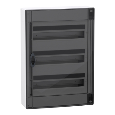PRISMASET XS Szekrény, füstszínű ajtó, falon kívüli, 3x18 modul, PEN LVSXR318