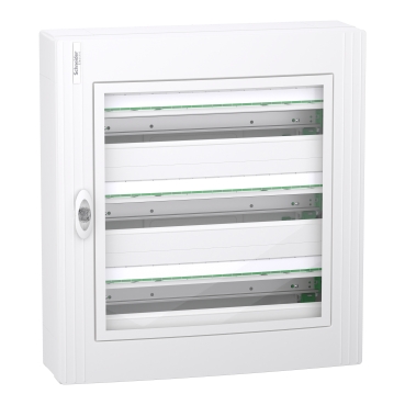 PRISMASET XS Szekrény, átlátszó ajtó, falon kívüli, 3x24 modul, PEN LVSXR324