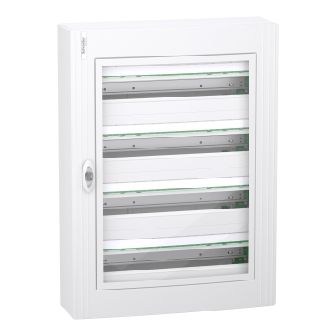 PRISMASET XS Szekrény, átlátszó ajtó, falon kívüli, 4x24 modul, PEN LVSXR424