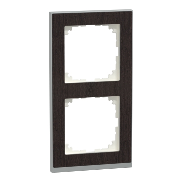 MERTEN M-Pure kettes keret, wenge/alumínium MEG4020-3671