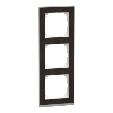 MERTEN M-Pure hármas keret, wenge/alumínium MEG4030-3671