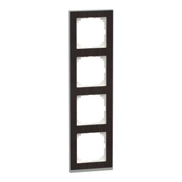 MERTEN M-Pure négyes keret, wenge/alumínium MEG4040-3671