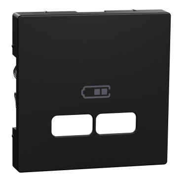 MERTEN USB töltő burkolat, System-M, fekete MEG4367-0403
