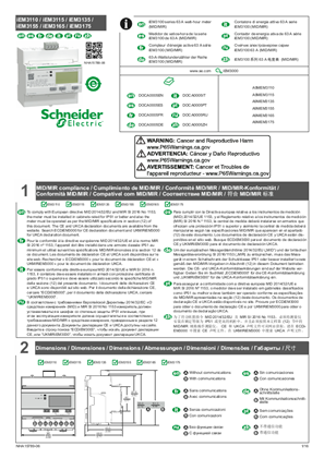 iEM3110 / iEM3115 / iEM3135 / iEM3155 / iEM3165 / iEM3175 - Instruction sheet
