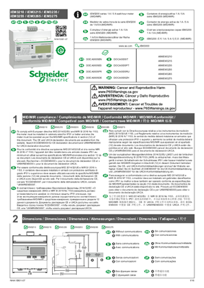 iEM3210 / iEM3215 / iEM3235 / iEM3255 / iEM3265 / iEM3275 - Instruction sheet