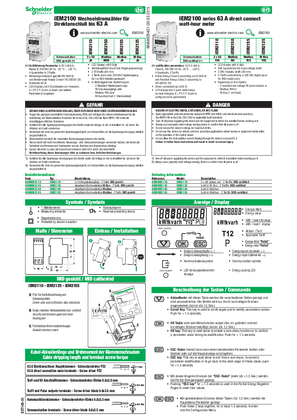 iEM2100 series 63 A direct connect watt-hour meter