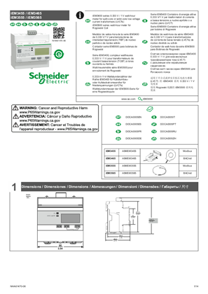 iEM3455 / iEM3465 iEM3555 / iEM3565 - Instruction sheet