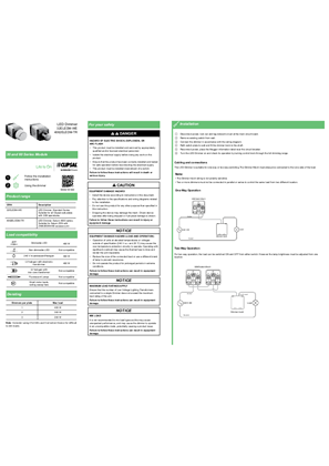 INSTRUCTIONS LED DIMMER 32ELEDM (F2477)
