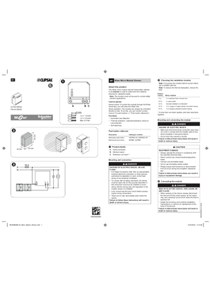 Wiser Micro Module Dimmer - Instruction sheet