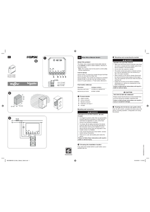 Wiser Micro Module Switch - Instruction sheet