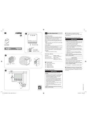 Wiser Micro Module Blind - Instruction sheet