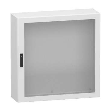 Üvegezett fém ajtóval, Spacial CRN, szerelőlap nélkül, 1000x1000x300mm, IP66, IK08, RAL7035 NSYCRN1010300T