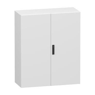 Kétajtós Tele fém ajtóval, Spacial CRN, szerelőlap nélkül, 1200x1000x400mm, IP55, IK10, RAL7035 NSYCRN1210400D