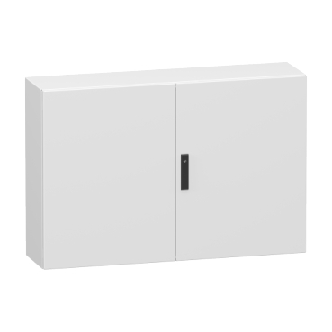 Kétajtós Tele fém ajtóval, Spacial CRN, szerelőlap nélkül, 800x1200x300mm, IP55, IK10, RAL7035 NSYCRN812300D