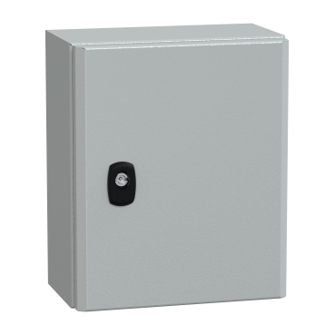 Spacial S3D, Wall Mounted Steel Enclosure, Plain Door, With Mounting Plate, 300x250x150mm, IP66, IK10