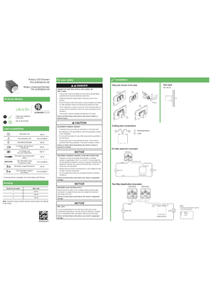 NVE64045 - INSTALLATION INSTRUCTION FOR WEB - SAE ROTARY DIMMER