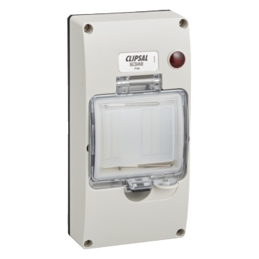 Clipsal - 56 Series, Mounting Cover Kit, 4 Module, With 240/415V Neon, Protective Membrane