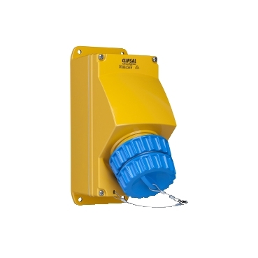 Metal Clad, Appliance Inlet, 2 Gang, 32A, 500V, 5 Round Pins, Cast Aluminium