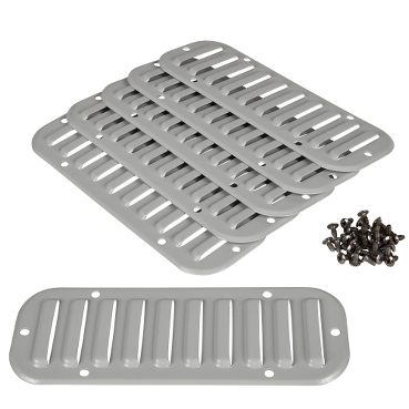 Metal Outlet grille - cut-out 317x120mm ext dim 345x148mm IP20 NSYCAG317X120M