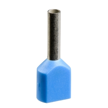 Dupla érvéghüvely 2x2,5 mm2 DIN 1x50db adagolóban kék L=18,5mm AZ5DE025D