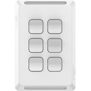 Pro Series, Gridplate And Skin, 6 Gang, Vertical/Horizontal Mount