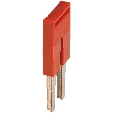 Linergy, Plug-in Bridge, Linergy TR, 2 Points, For 4mm² Terminal Blocks, 2 Way, Red, Set Of 10