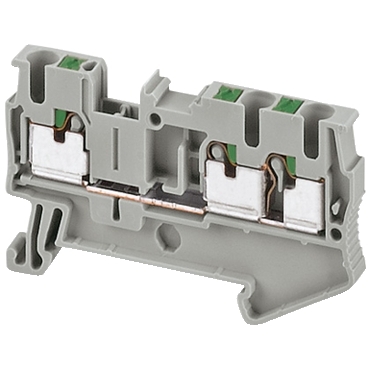 Direkt rugós egyszintes átkötőkapocs 1x2 csatlakozás 5,2 mm 2,5 mm2 24A-es NSYTRP23