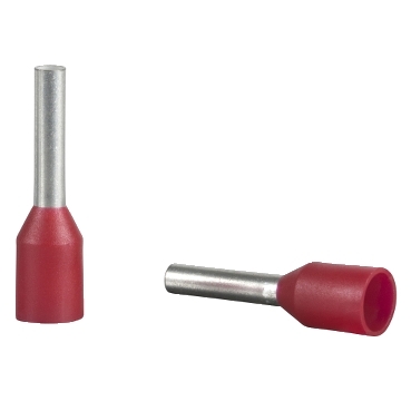 Érvéghüvely 1,0 mm2 DIN 5x200db adagolóban piros L=13,5mm AZ5CE010D