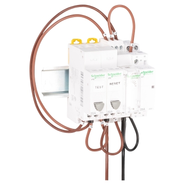 Acti9, Emergency Light Kit, 2 N/C, Push-button