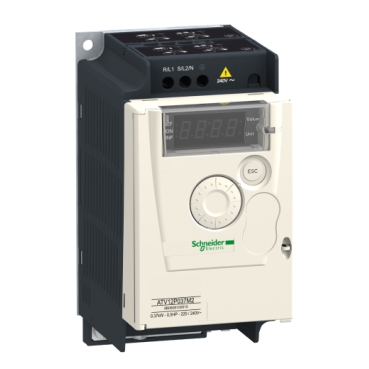 variable speed drive ATV12 - 0.37kW - 0.55hp - 200..240V - 3ph - on base plate ATV12P037M3