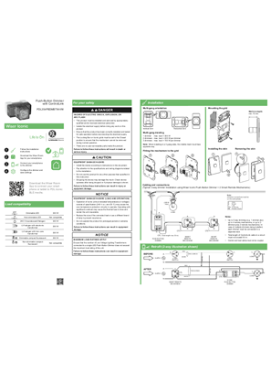 Push-Button DimmerInstallation Instructions