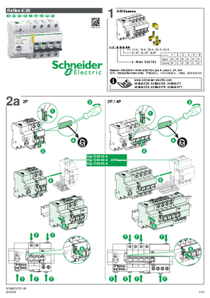 Reflex iC60 - Integrated remote control circuit breakers