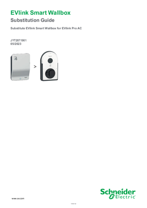 EVlink Smart Wallbox Substitution Guide