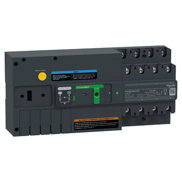 automatikus átkapcsoló, TransferPacT Automatic, 80A, 3P, potméteres beállítófelület, 160A-es tokozat TA16D3S0804TPE
