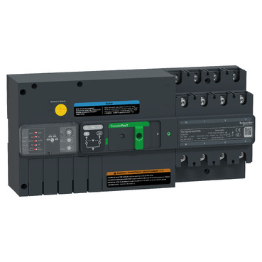 automatikus átkapcsoló, TransferPacT Automatic, 100A, 4P, potméteres beállítófelület, 160A-es tokozat TA16D4S1004TPE