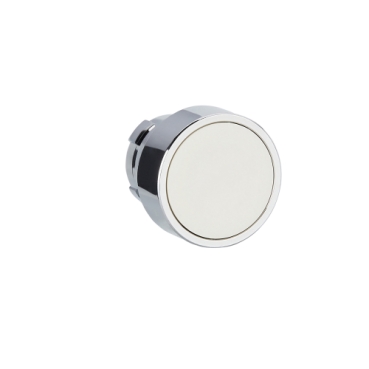 Easy Harmony XB2, Nyomógomb fej, fehér, fém, panelbe süllyesztett, 22mm, visszatérő, jelöletlen ZB2BA1C