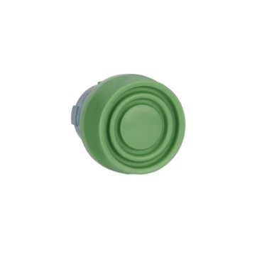 Easy Harmony XB2, Nyomógomb fej, kiemelkedő, zöld, fém, 22mm, visszatérő, védősapkás, jelöletlen ZB2BP3C