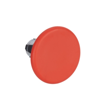Easy Harmony XB2, Nyomógomb fej, gombafejű, piros, fém, 22mm, visszatérő ZB2BR4C