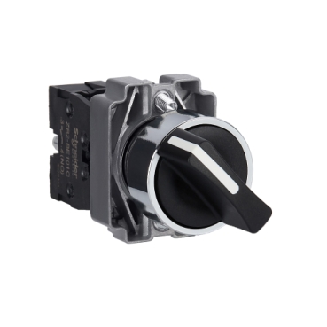 Easy Harmony XB2, Választókapcsoló, 2 állású, 1 NO, fém, 22mm, visszatérő XB2BD41C