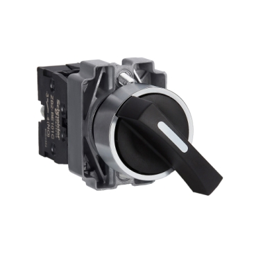Easy Harmony XB2, Választókapcsoló, 2 állású, 1 NO, fém, 22mm XB2BJ21C