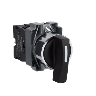 Easy Harmony XB2, Választókapcsoló, 2 állású, 1 NO 1 NC, fém, 22mm XB2BJ25C