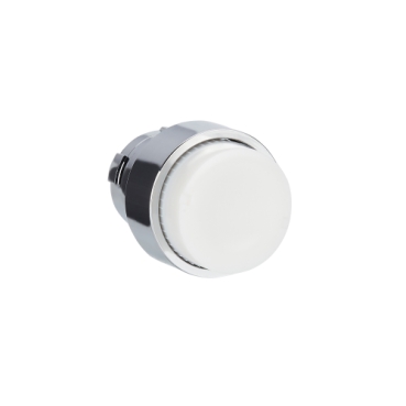 Easy Harmony XB2, Világító nyomógomb fej, fehér, fém, kiemelkedő, 22mm, visszatérő ZB2BW11C
