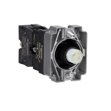Easy Harmony XB2, Világító aljzat, gallér, narancssárga led, fém, ZB2BWB51C