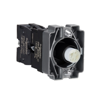Easy Harmony XB2, Világító aljzat, gallér, narancssárga led, fém, ZB2BWB52C