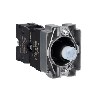 Easy Harmony XB2, Világító aljzat, gallér, kék led, fém, ZB2BWB61C