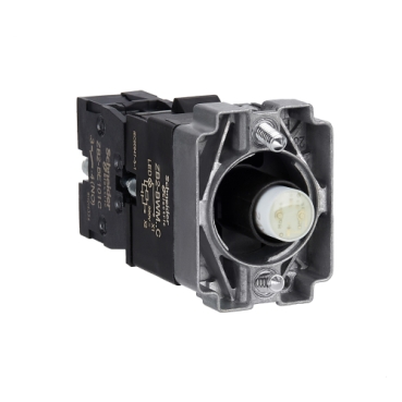 Easy Harmony XB2, Világító aljzat, gallér, narancssárga led, fém, ZB2BWM51C