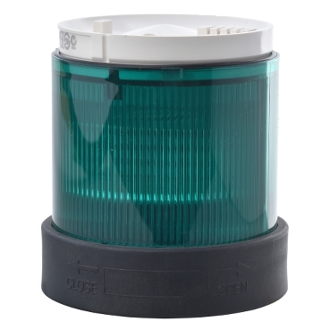 Harmony XVB Ø70 fényoszlop fénymodul, LED, folyamatos fényű, zöld, 120VAC XVBC2G3
