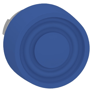 Easy Harmony XB2, Nyomógomb fej, kiemelkedő, kék, fém, 22mm, visszatérő, védősapkás, jelöletlen ZB2BP6C
